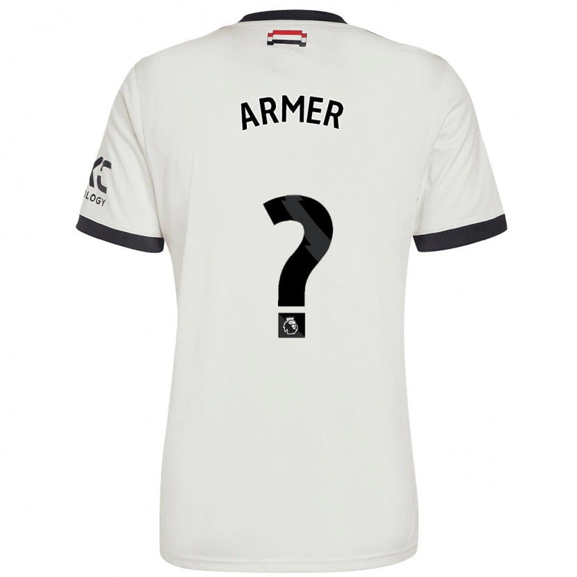 Danxen Męski Daniel Armer #0 Ecru Trzeci Komplet Koszulka 2024/25 Koszulki Klubowe