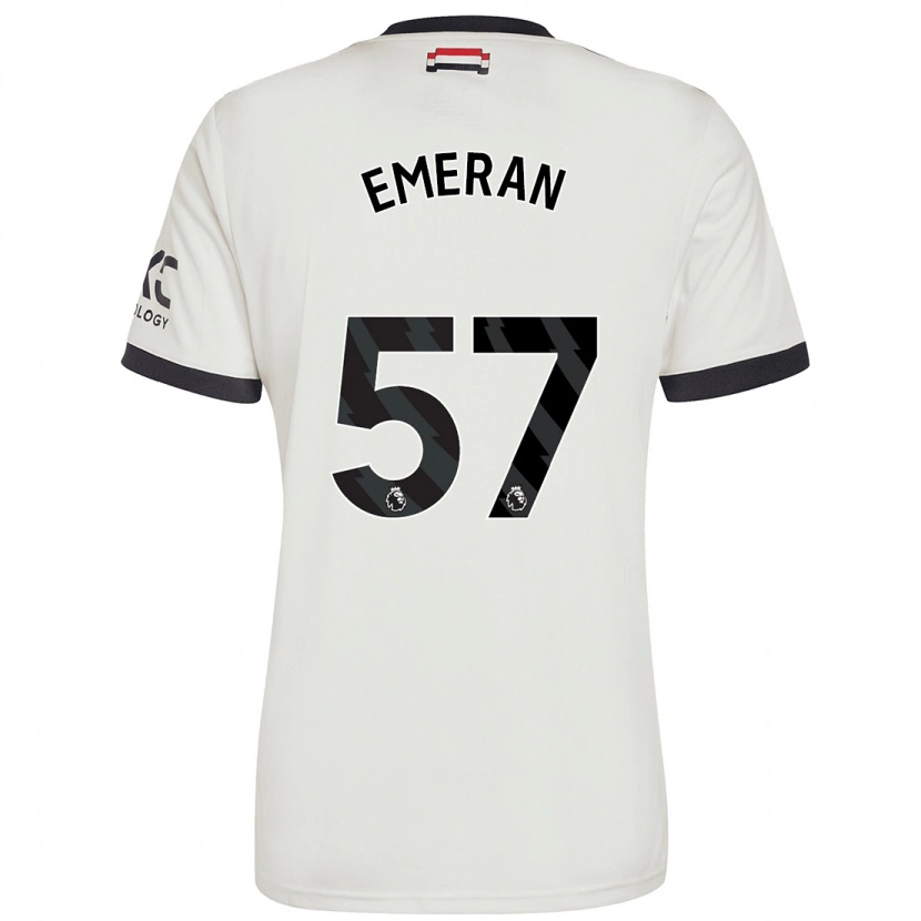 Danxen Męski Noam Emeran #57 Ecru Trzeci Komplet Koszulka 2024/25 Koszulki Klubowe