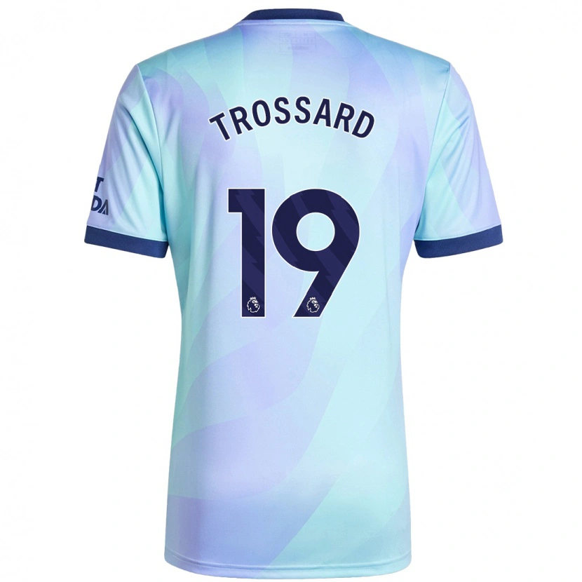 Danxen Męski Leandro Trossard #19 Aqua Trzeci Komplet Koszulka 2024/25 Koszulki Klubowe