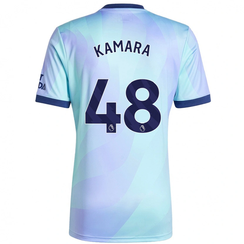 Danxen Męski Osman Kamara #48 Aqua Trzeci Komplet Koszulka 2024/25 Koszulki Klubowe
