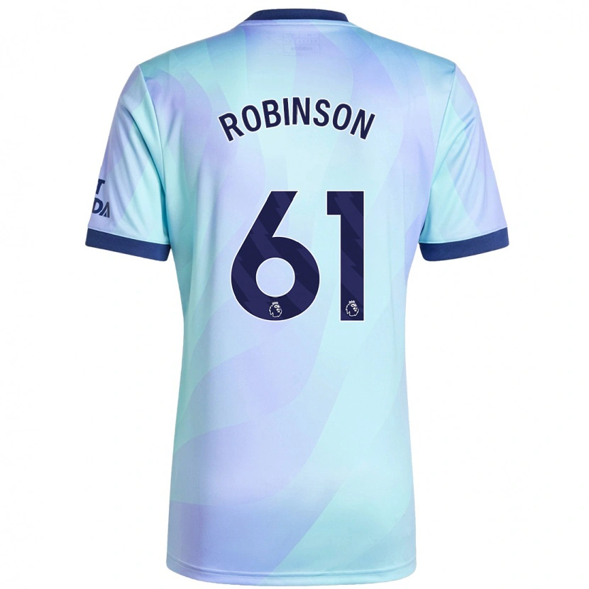 Danxen Męski Josh Robinson #61 Aqua Trzeci Komplet Koszulka 2024/25 Koszulki Klubowe