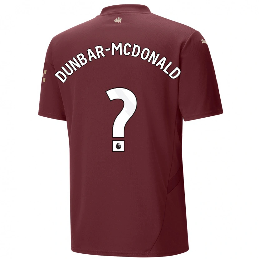 Danxen Męski Christian Dunbar-Mcdonald #0 Kasztanowy Trzeci Komplet Koszulka 2024/25 Koszulki Klubowe