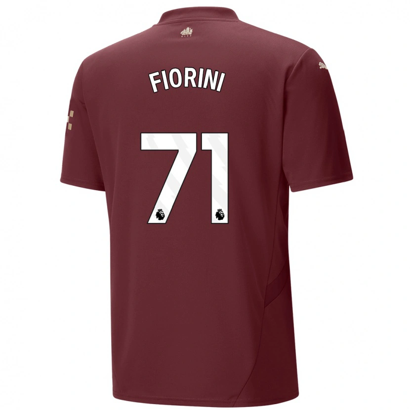 Danxen Męski Lewis Fiorini #71 Kasztanowy Trzeci Komplet Koszulka 2024/25 Koszulki Klubowe
