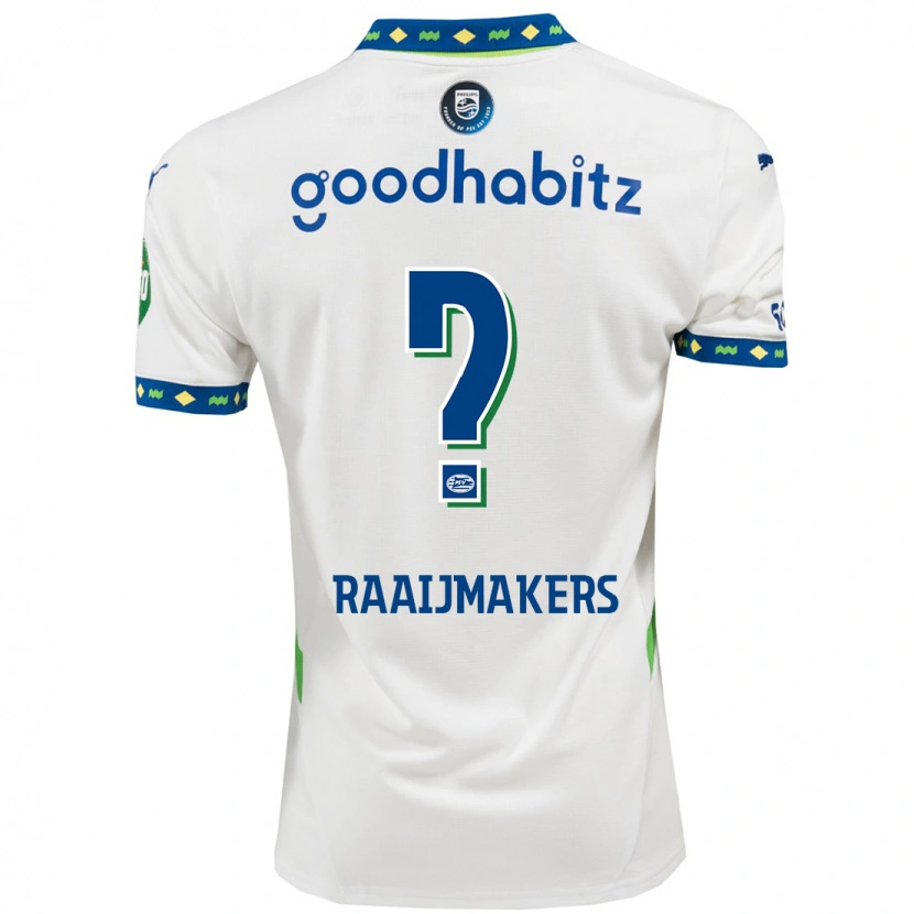 Danxen Męski Lars Raaijmakers #0 Biały Ciemnoniebieski Trzeci Komplet Koszulka 2024/25 Koszulki Klubowe