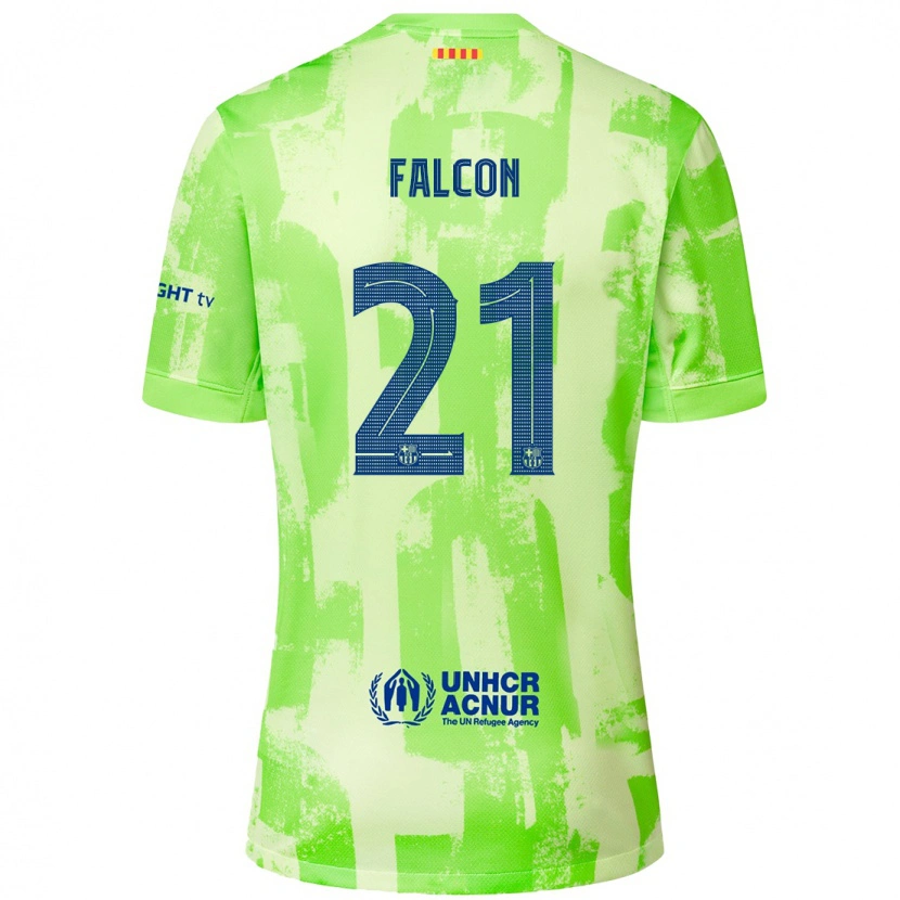 Danxen Męski Andrea Falcon #21 Limonkowy Trzeci Komplet Koszulka 2024/25 Koszulki Klubowe