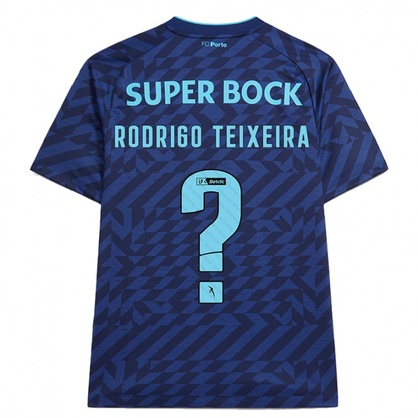 Danxen Męski Rodrigo Teixeira #0 Granatowy Trzeci Komplet Koszulka 2024/25 Koszulki Klubowe