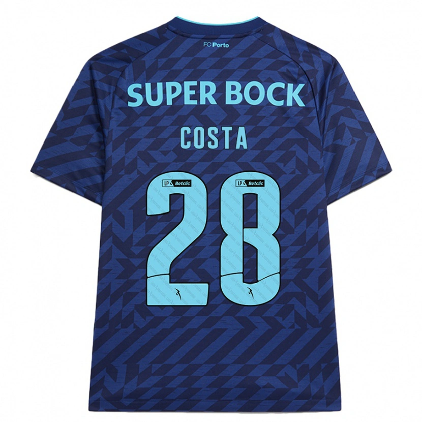 Danxen Męski Bruno Costa #28 Granatowy Trzeci Komplet Koszulka 2024/25 Koszulki Klubowe