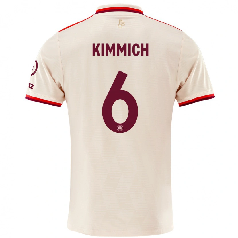 Danxen Męski Joshua Kimmich #6 Lniany Trzeci Komplet Koszulka 2024/25 Koszulki Klubowe