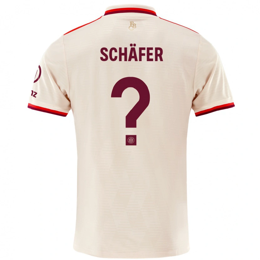 Danxen Męski Luis Schäfer #0 Lniany Trzeci Komplet Koszulka 2024/25 Koszulki Klubowe