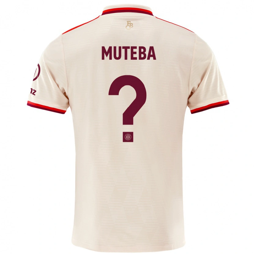 Danxen Męski Elias Muteba #0 Lniany Trzeci Komplet Koszulka 2024/25 Koszulki Klubowe