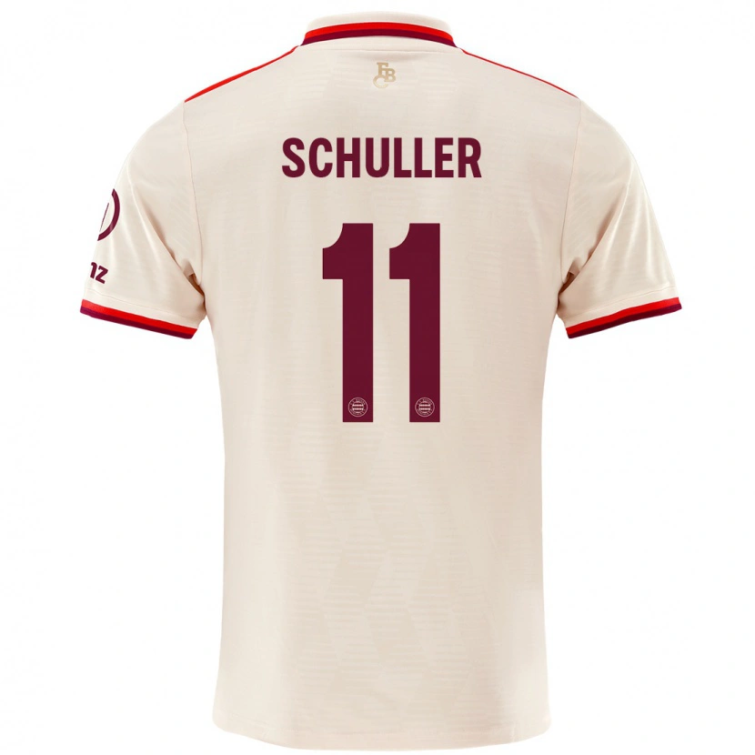 Danxen Męski Lea Schüller #11 Lniany Trzeci Komplet Koszulka 2024/25 Koszulki Klubowe