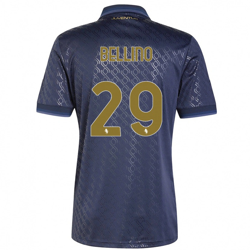 Danxen Męski Filippo Bellino #29 Granatowy Trzeci Komplet Koszulka 2024/25 Koszulki Klubowe