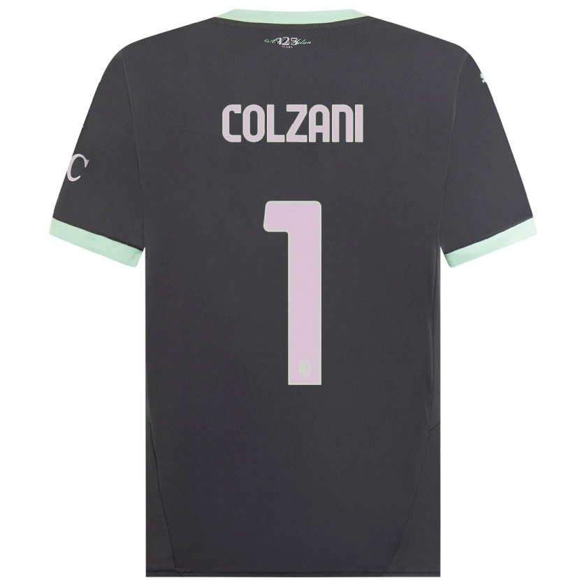 Danxen Męski Edoardo Colzani #1 Szary Trzeci Komplet Koszulka 2024/25 Koszulki Klubowe