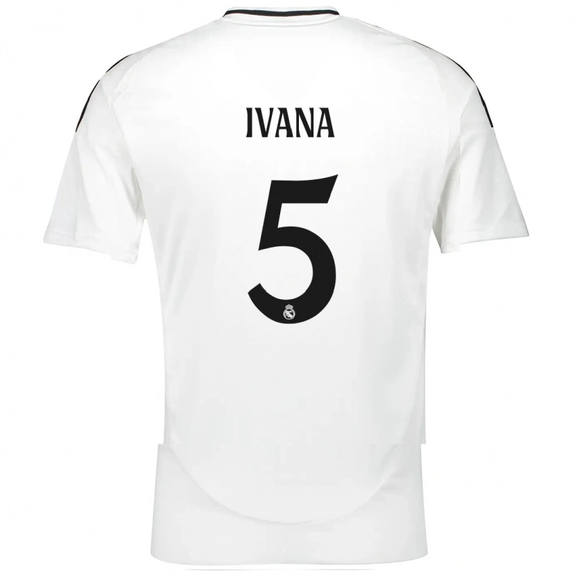 Danxen Kobiety Ivana Andres #5 Biały Domowa Koszulka 2024/25 Koszulki Klubowe