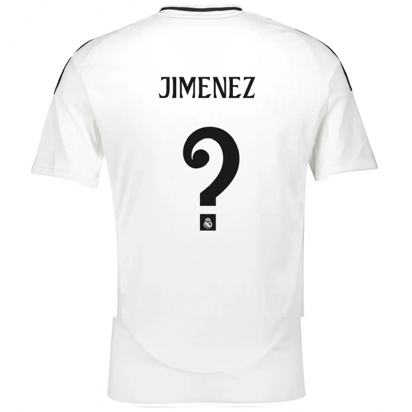 Danxen Kobiety Alejandro Jimenez #0 Biały Domowa Koszulka 2024/25 Koszulki Klubowe