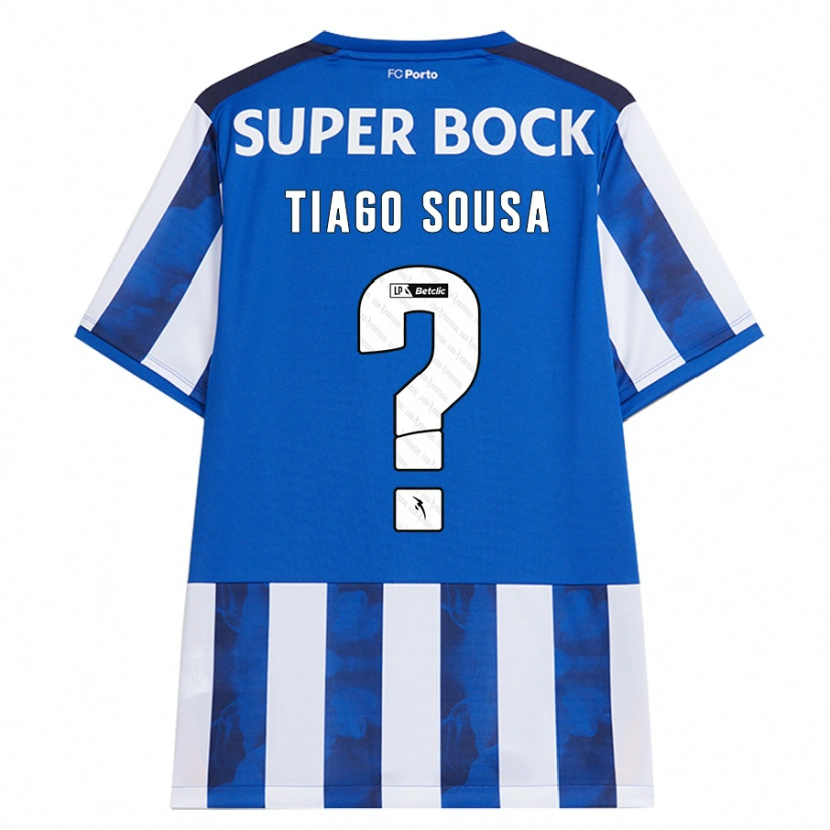Danxen Kobiety Tiago Sousa #0 Niebieski Biały Domowa Koszulka 2024/25 Koszulki Klubowe