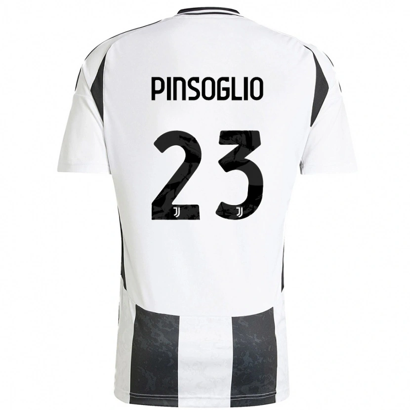 Danxen Kobiety Carlo Pinsoglio #23 Biały Czarny Domowa Koszulka 2024/25 Koszulki Klubowe