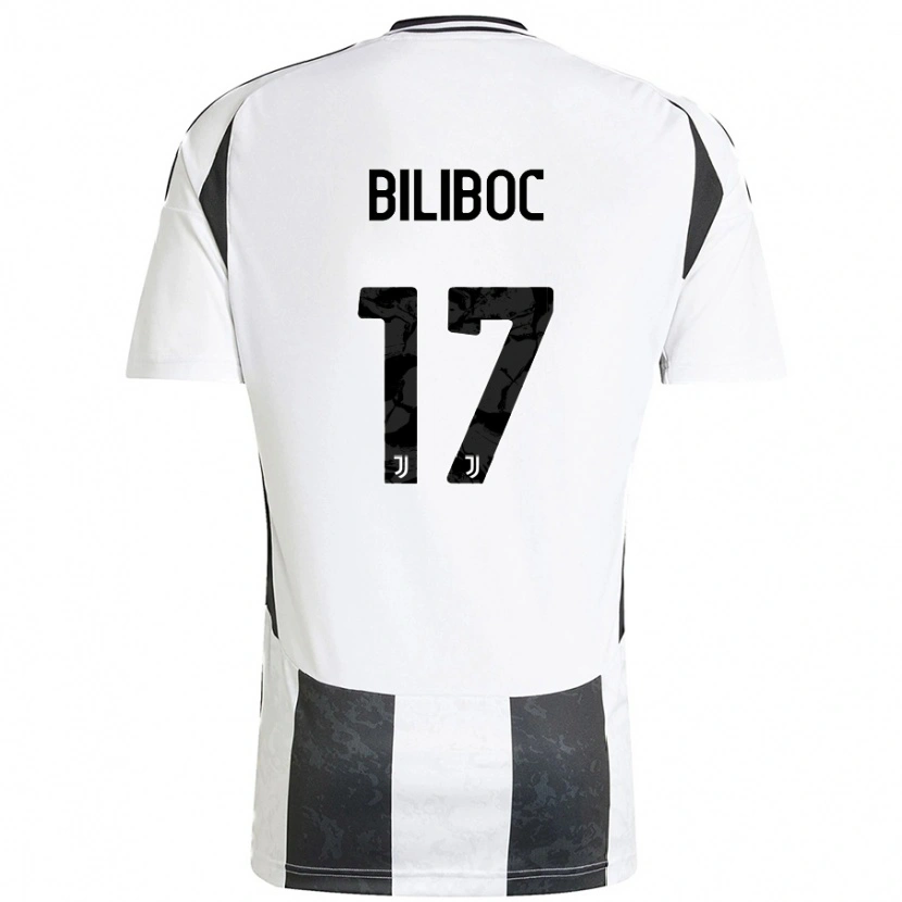 Danxen Kobiety Lorenzo Biliboc #17 Biały Czarny Domowa Koszulka 2024/25 Koszulki Klubowe