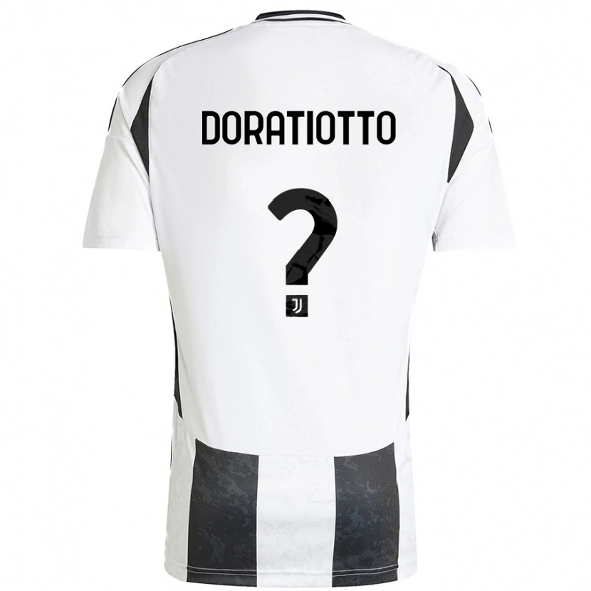 Danxen Kobiety Giulio Doratiotto #0 Biały Czarny Domowa Koszulka 2024/25 Koszulki Klubowe
