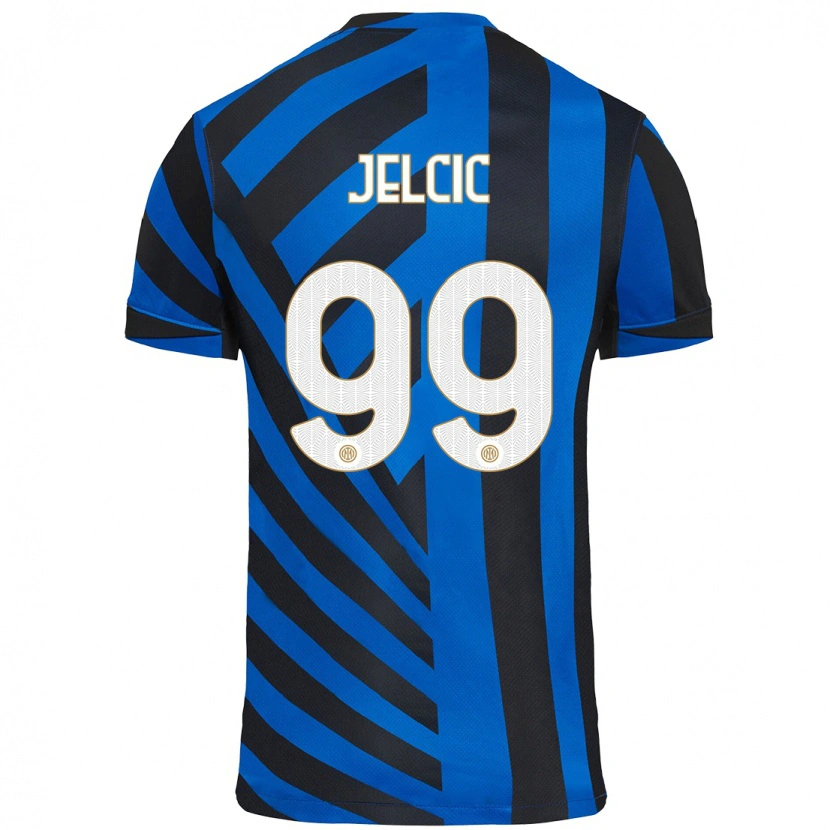 Danxen Kobiety Maja Jelčić #99 Niebiesko-Czarny Domowa Koszulka 2024/25 Koszulki Klubowe