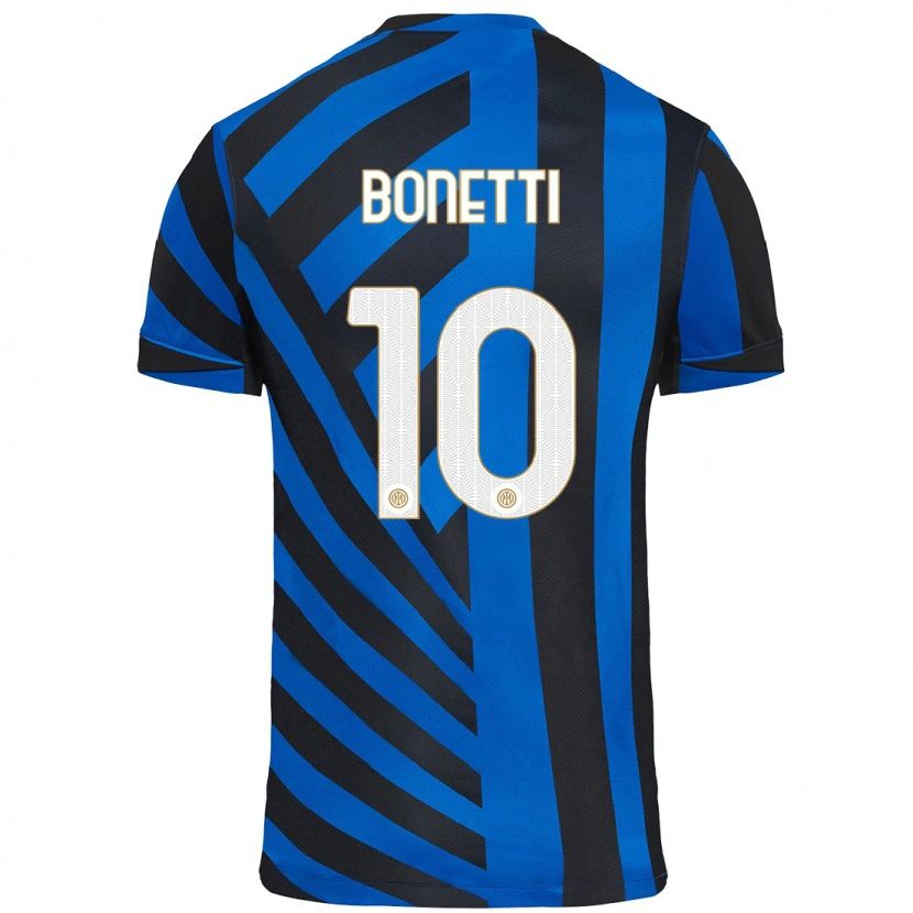 Danxen Kobiety Tatiana Bonetti #10 Niebiesko-Czarny Domowa Koszulka 2024/25 Koszulki Klubowe