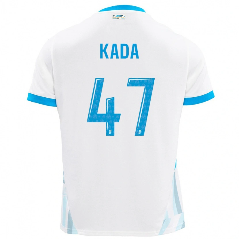 Danxen Kobiety Joakim Kada #47 Biały Błękitny Domowa Koszulka 2024/25 Koszulki Klubowe