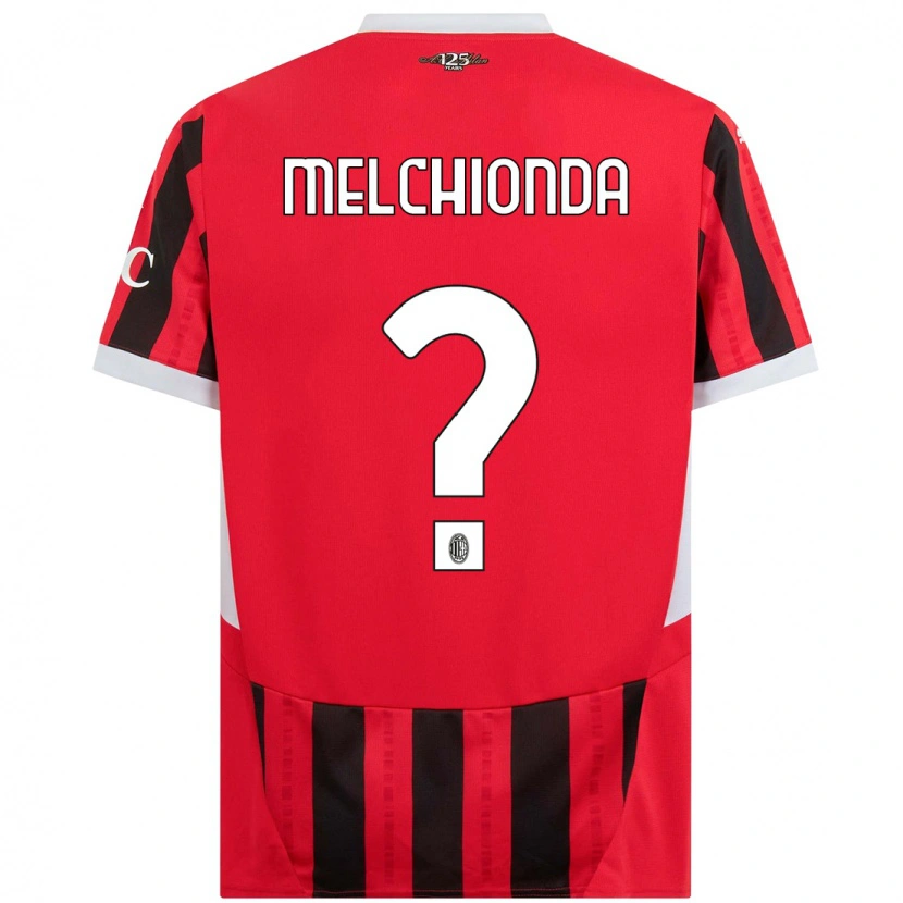 Danxen Kobiety Marco Melchionda #0 Czerwony Czarny Domowa Koszulka 2024/25 Koszulki Klubowe