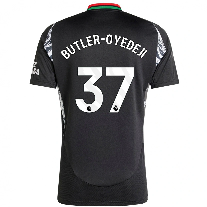 Danxen Kobiety Nathan Butler-Oyedeji #37 Czarny Wyjazdowa Koszulka 2024/25 Koszulki Klubowe