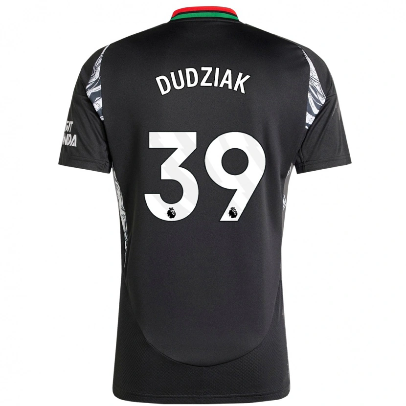 Danxen Kobiety Harrison Dudziak #39 Czarny Wyjazdowa Koszulka 2024/25 Koszulki Klubowe