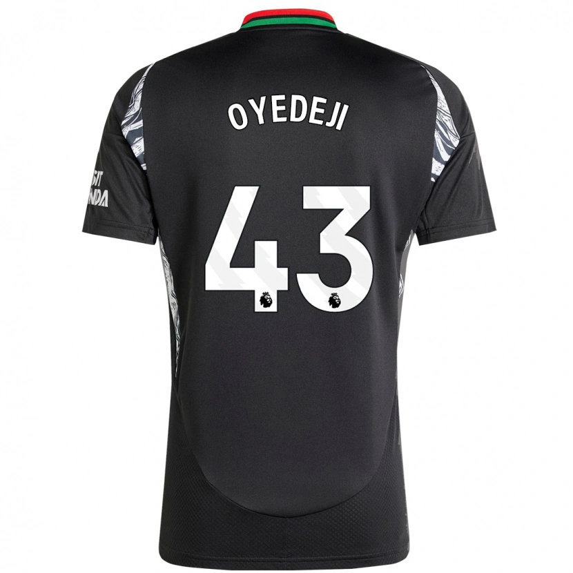 Danxen Kobiety Nathan Butler Oyedeji #43 Czarny Wyjazdowa Koszulka 2024/25 Koszulki Klubowe