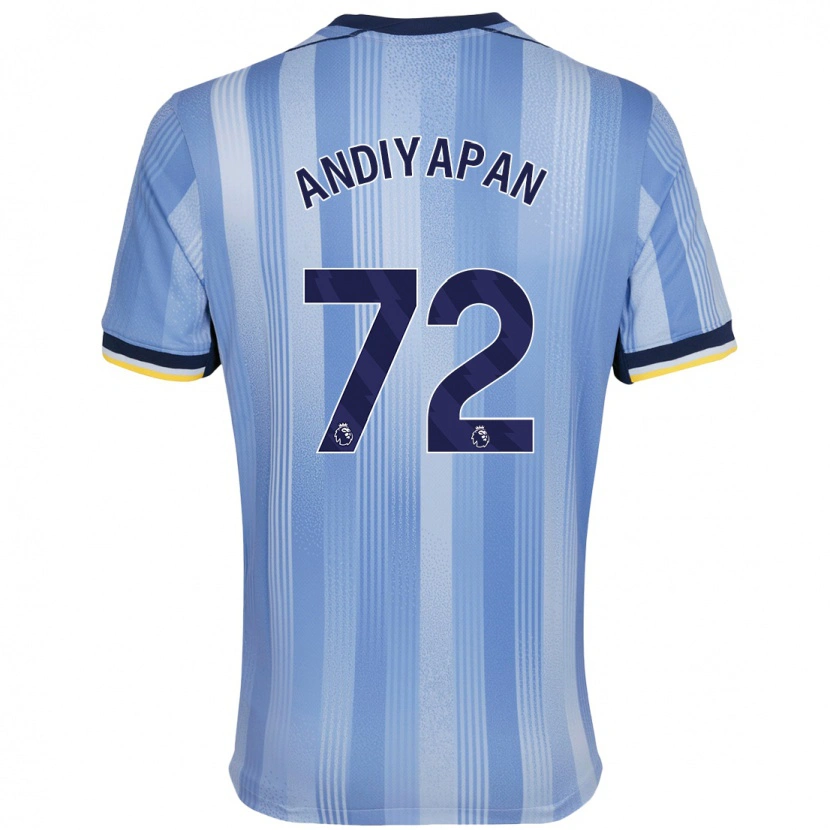 Danxen Kobiety William Andiyapan #72 Jasnoniebieski Wyjazdowa Koszulka 2024/25 Koszulki Klubowe