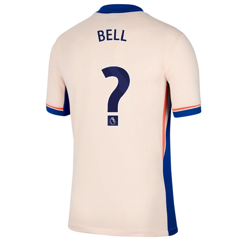 Danxen Kobiety Toby Bell #0 Jasnobeżowy Wyjazdowa Koszulka 2024/25 Koszulki Klubowe