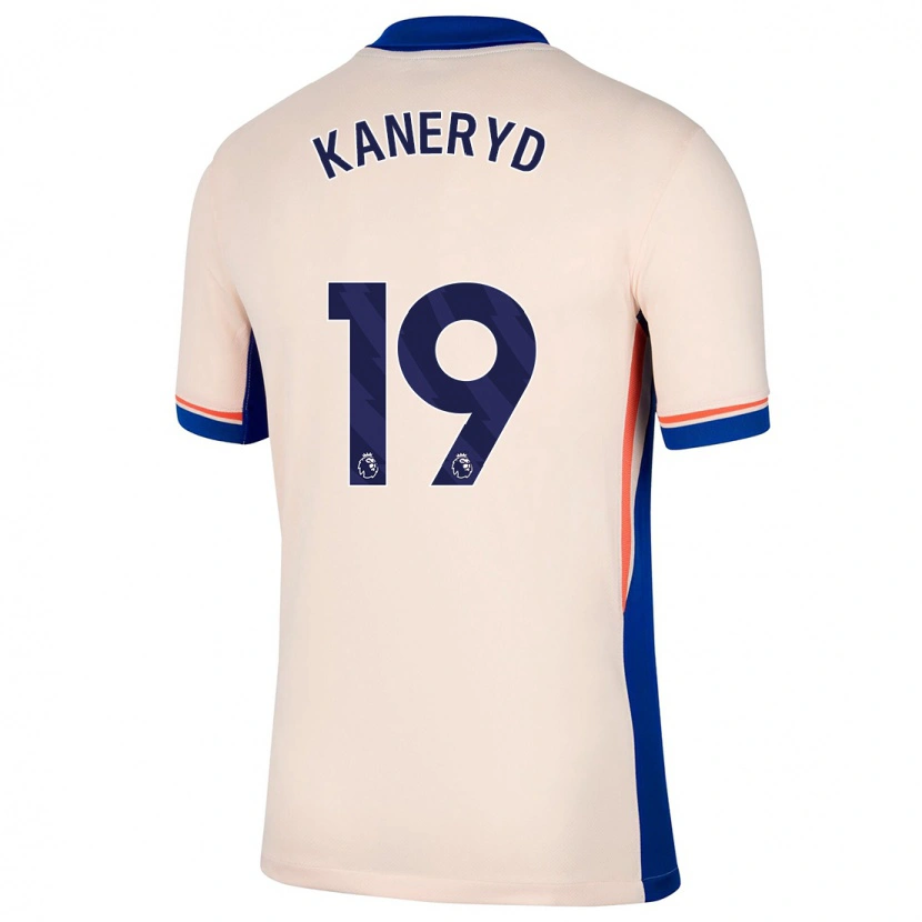 Danxen Kobiety Johanna Rytting Kaneryd #19 Jasnobeżowy Wyjazdowa Koszulka 2024/25 Koszulki Klubowe