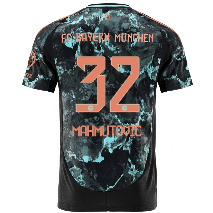 Danxen Kobiety Ena Mahmutovic #32 Czarny Wyjazdowa Koszulka 2024/25 Koszulki Klubowe