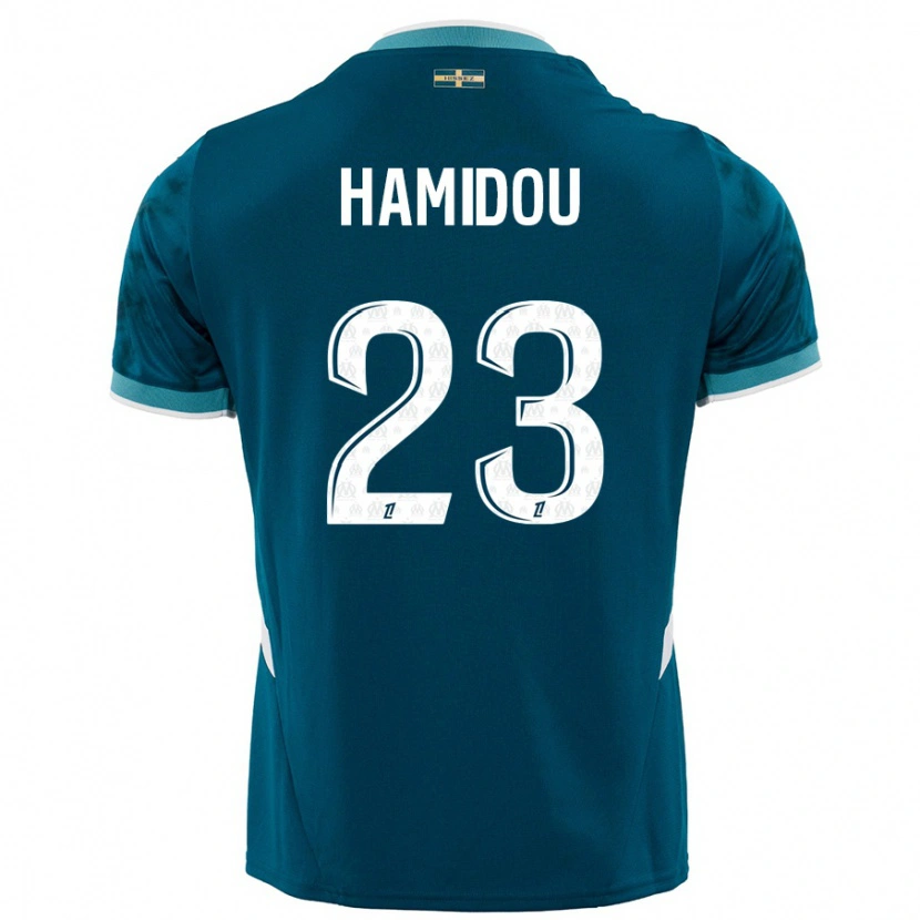 Danxen Kobiety Jamila Hamidou #23 Turkusowy Niebieski Wyjazdowa Koszulka 2024/25 Koszulki Klubowe