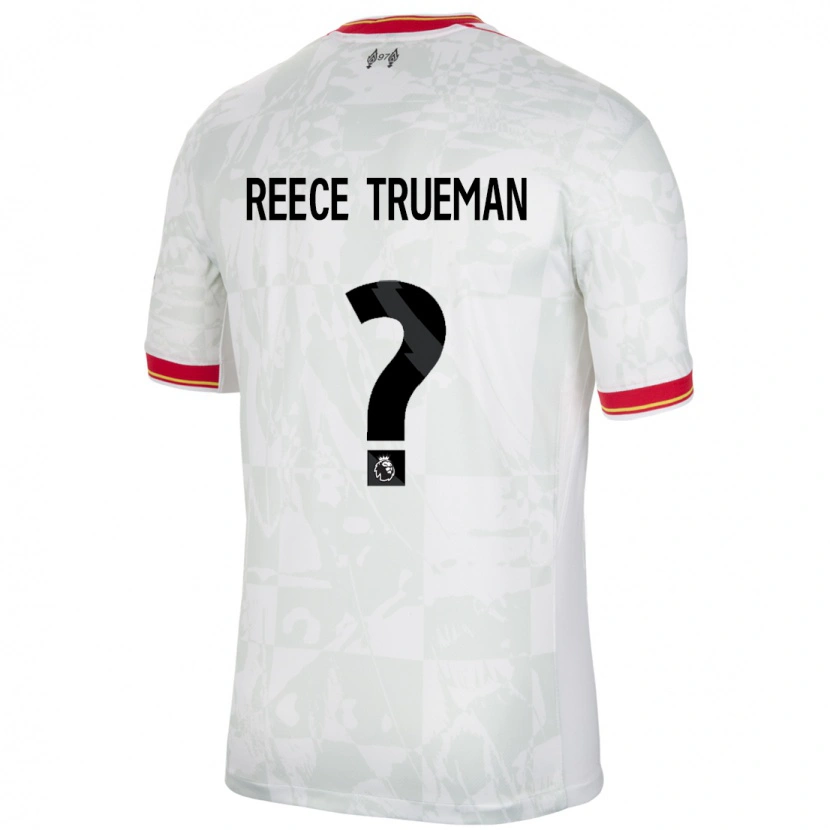 Danxen Kobiety Reece Trueman #0 Biały Czerwony Czarny Trzeci Komplet Koszulka 2024/25 Koszulki Klubowe