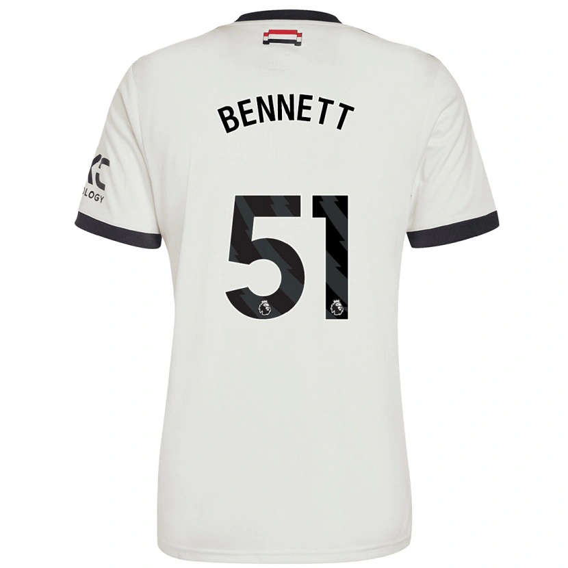Danxen Kobiety Rhys Bennett #51 Ecru Trzeci Komplet Koszulka 2024/25 Koszulki Klubowe