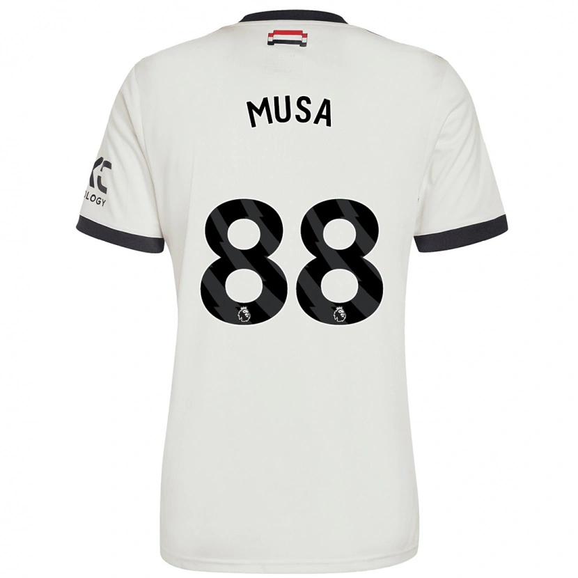 Danxen Kobiety Victor Musa #88 Ecru Trzeci Komplet Koszulka 2024/25 Koszulki Klubowe