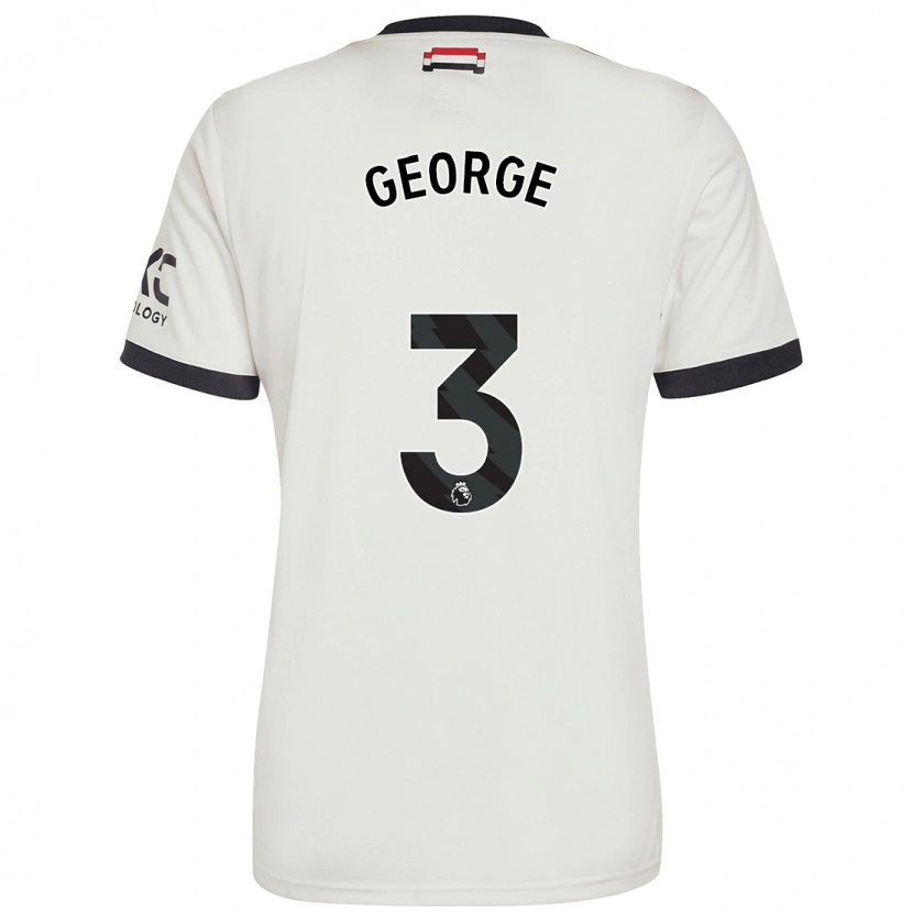 Danxen Kobiety Gabby George #3 Ecru Trzeci Komplet Koszulka 2024/25 Koszulki Klubowe