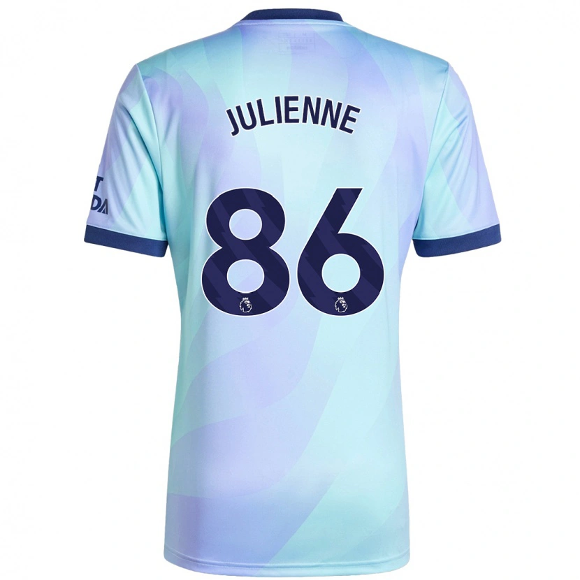 Danxen Kobiety Theo Julienne #86 Aqua Trzeci Komplet Koszulka 2024/25 Koszulki Klubowe