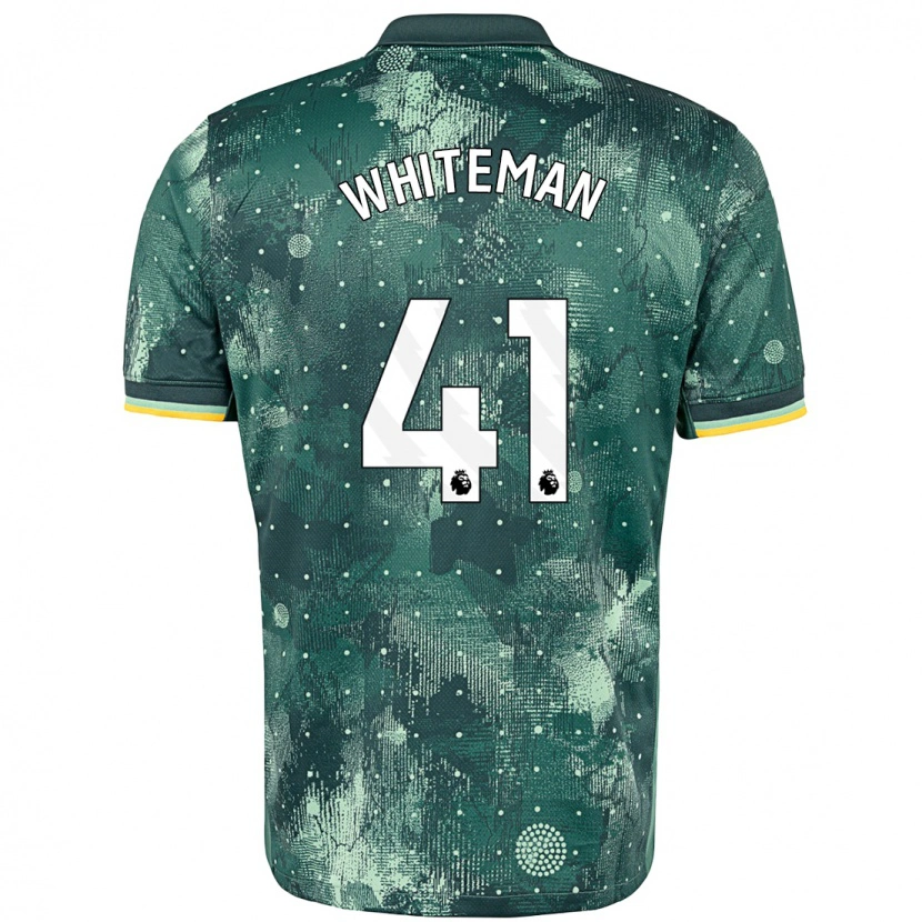 Danxen Kobiety Alfie Whiteman #41 Miętowy Trzeci Komplet Koszulka 2024/25 Koszulki Klubowe