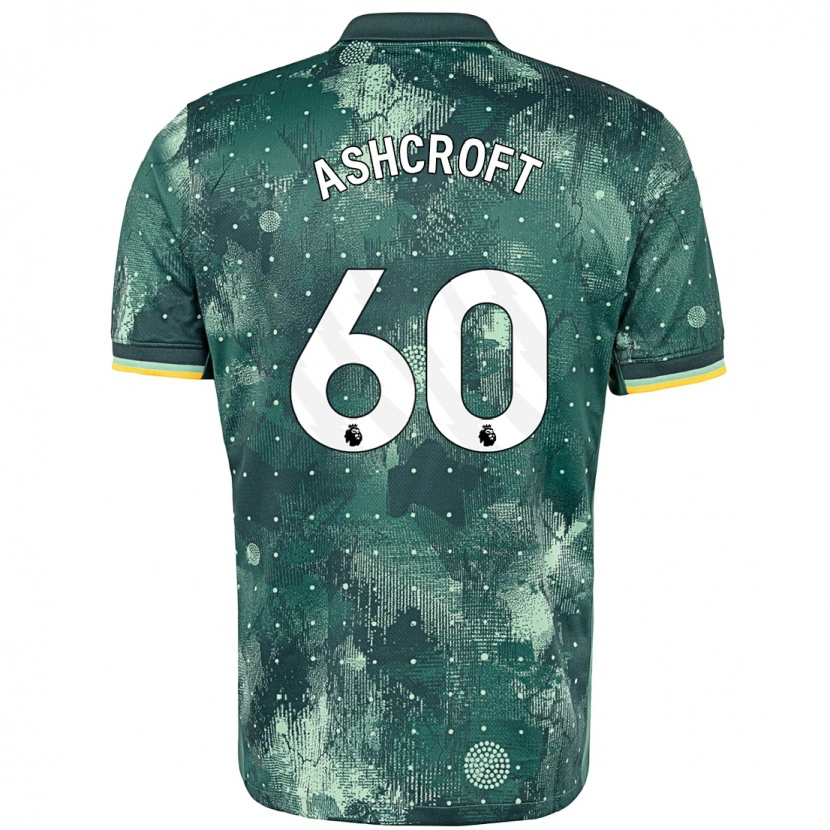 Danxen Kobiety Tyrell Ashcroft #60 Miętowy Trzeci Komplet Koszulka 2024/25 Koszulki Klubowe