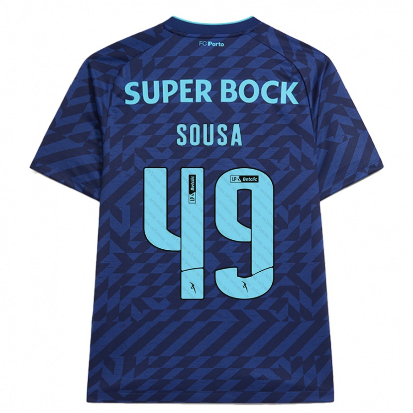 Danxen Kobiety Gonçalo Sousa #49 Granatowy Trzeci Komplet Koszulka 2024/25 Koszulki Klubowe