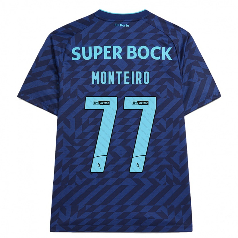Danxen Kobiety Rui Monteiro #77 Granatowy Trzeci Komplet Koszulka 2024/25 Koszulki Klubowe