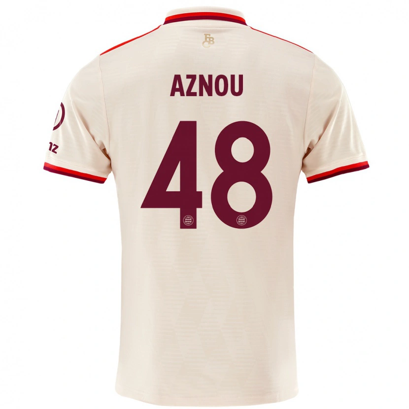 Danxen Kobiety Adam Aznou #48 Lniany Trzeci Komplet Koszulka 2024/25 Koszulki Klubowe