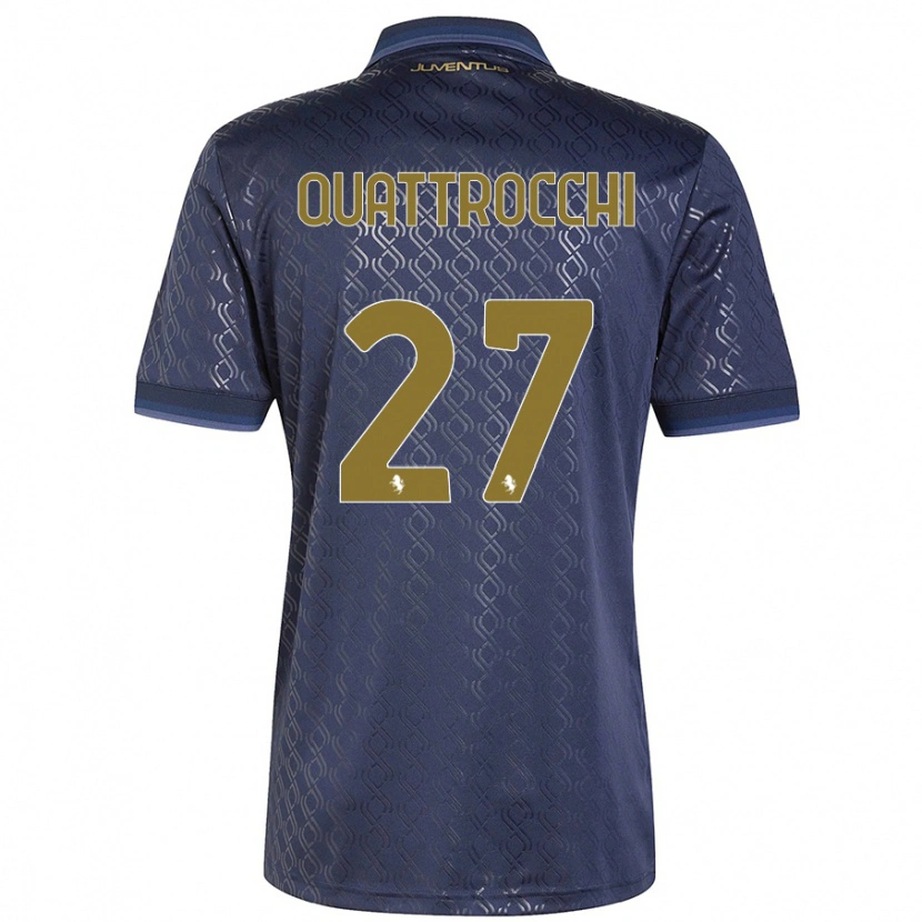 Danxen Kobiety Juan Ignacio Quattrocchi #27 Granatowy Trzeci Komplet Koszulka 2024/25 Koszulki Klubowe