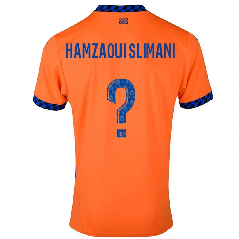 Danxen Kobiety Hilan Hamzaoui Slimani #0 Pomarańczowy Ciemnoniebieski Trzeci Komplet Koszulka 2024/25 Koszulki Klubowe