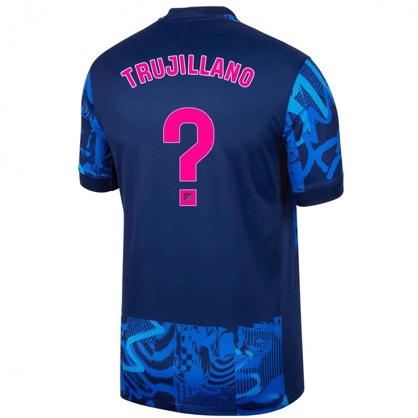 Danxen Kobiety Guillermo Trujillano #0 Królewski Niebieski Trzeci Komplet Koszulka 2024/25 Koszulki Klubowe