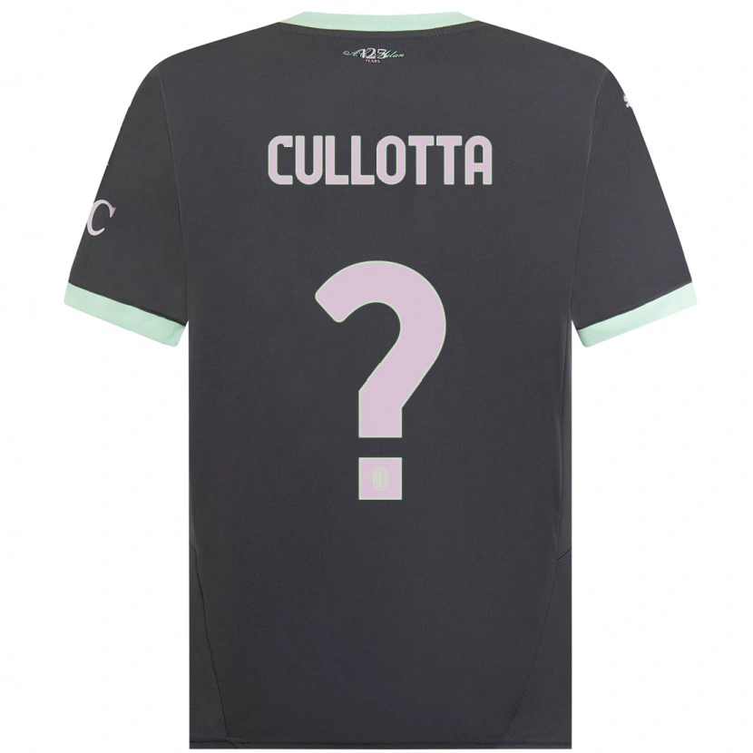 Danxen Kobiety Andrea Cullotta #0 Szary Trzeci Komplet Koszulka 2024/25 Koszulki Klubowe