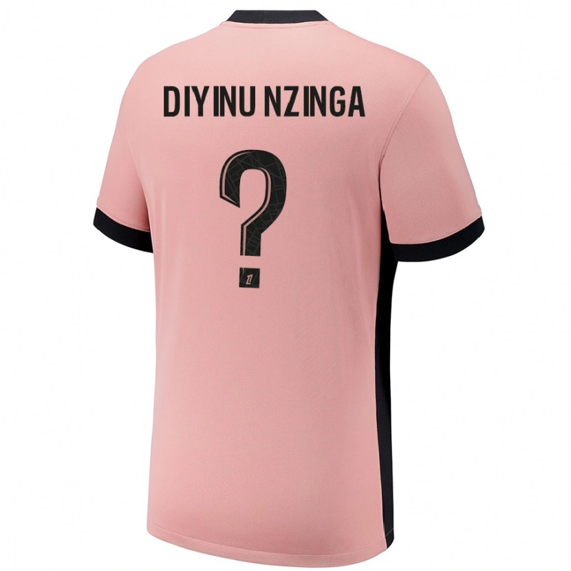 Danxen Kobiety Vainqueur Diyinu Nzinga #0 Rdzawy Róż Trzeci Komplet Koszulka 2024/25 Koszulki Klubowe